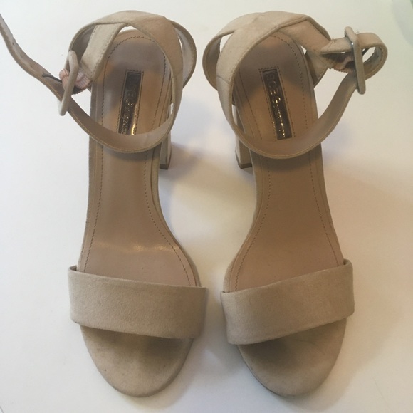 BCBG nude heels sandals open toe - Picture 2 of 5